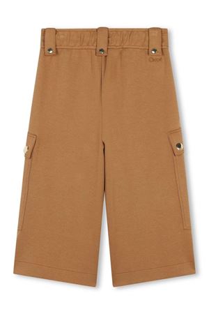 pantalone in cotone marrone CHLOE' KIDS | C20224324